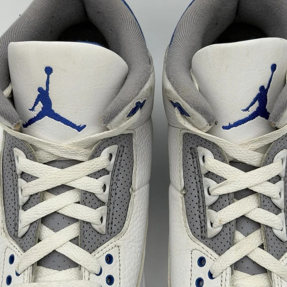 Jordan 3 Retro Racer Blue White Blue Cement Grey CT8532-145 11.5M Authentic!